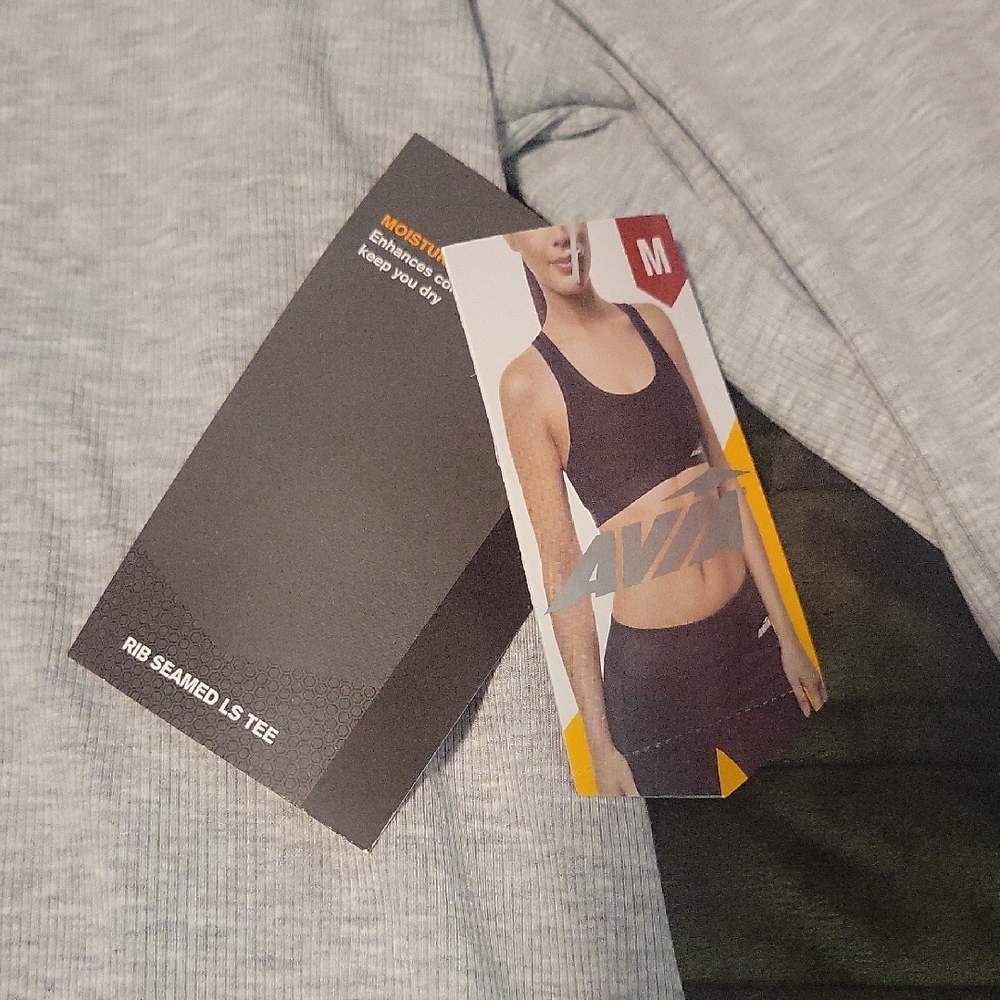 AVIA Long Sleeve Rib Seemed Tee - Picture 3 of 8